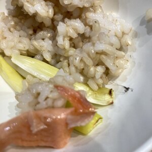 鮭の水煮缶と白菜の混ぜ込みご飯